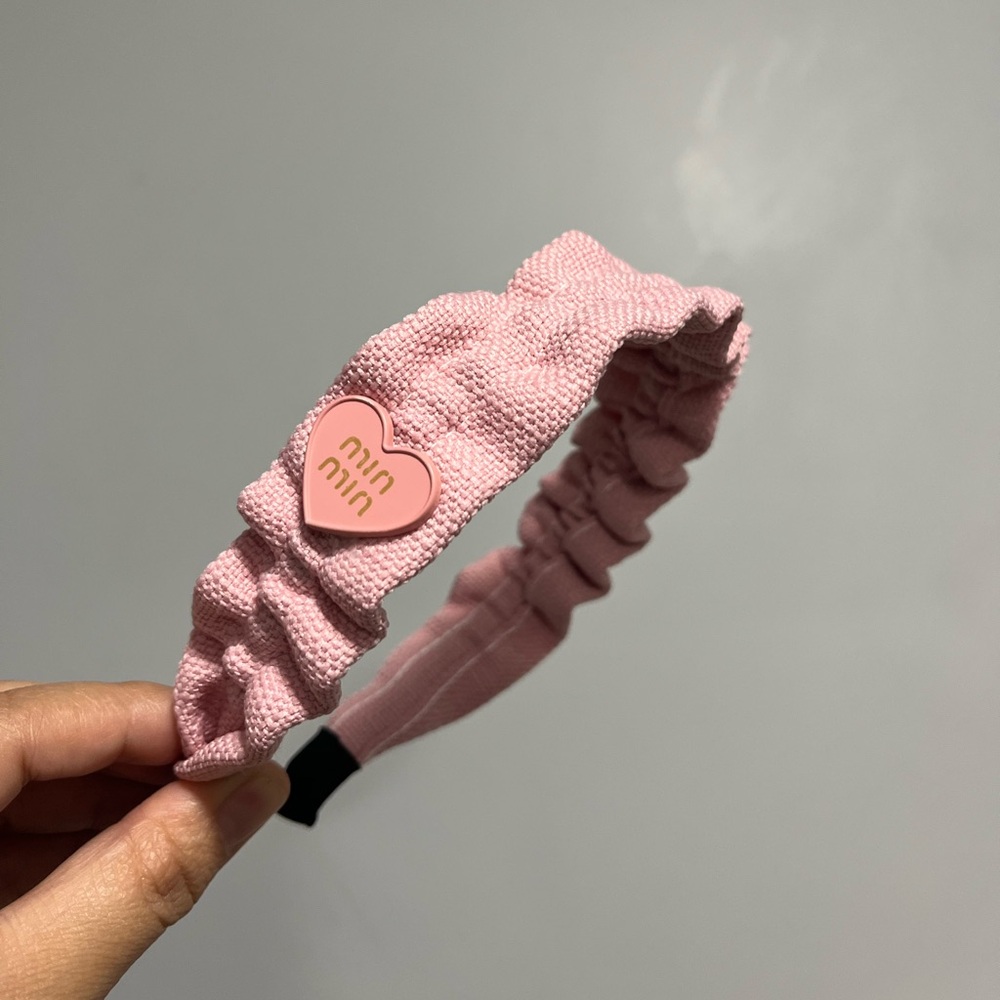 Pink Heart Kids Headband
